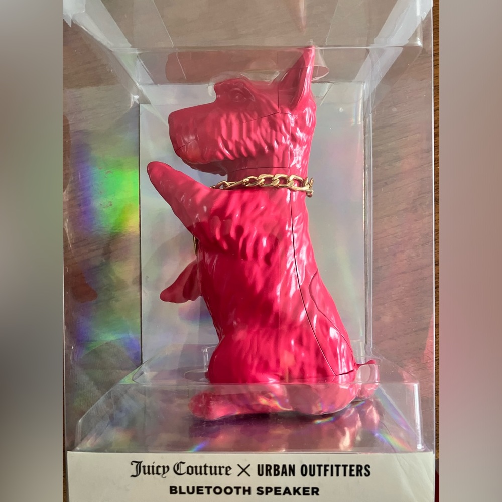 Juicy Couture x Urban Outfitters Pink Scottie Dog Speaker